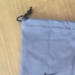 Nike grey pull tie adjustable eye glass case
